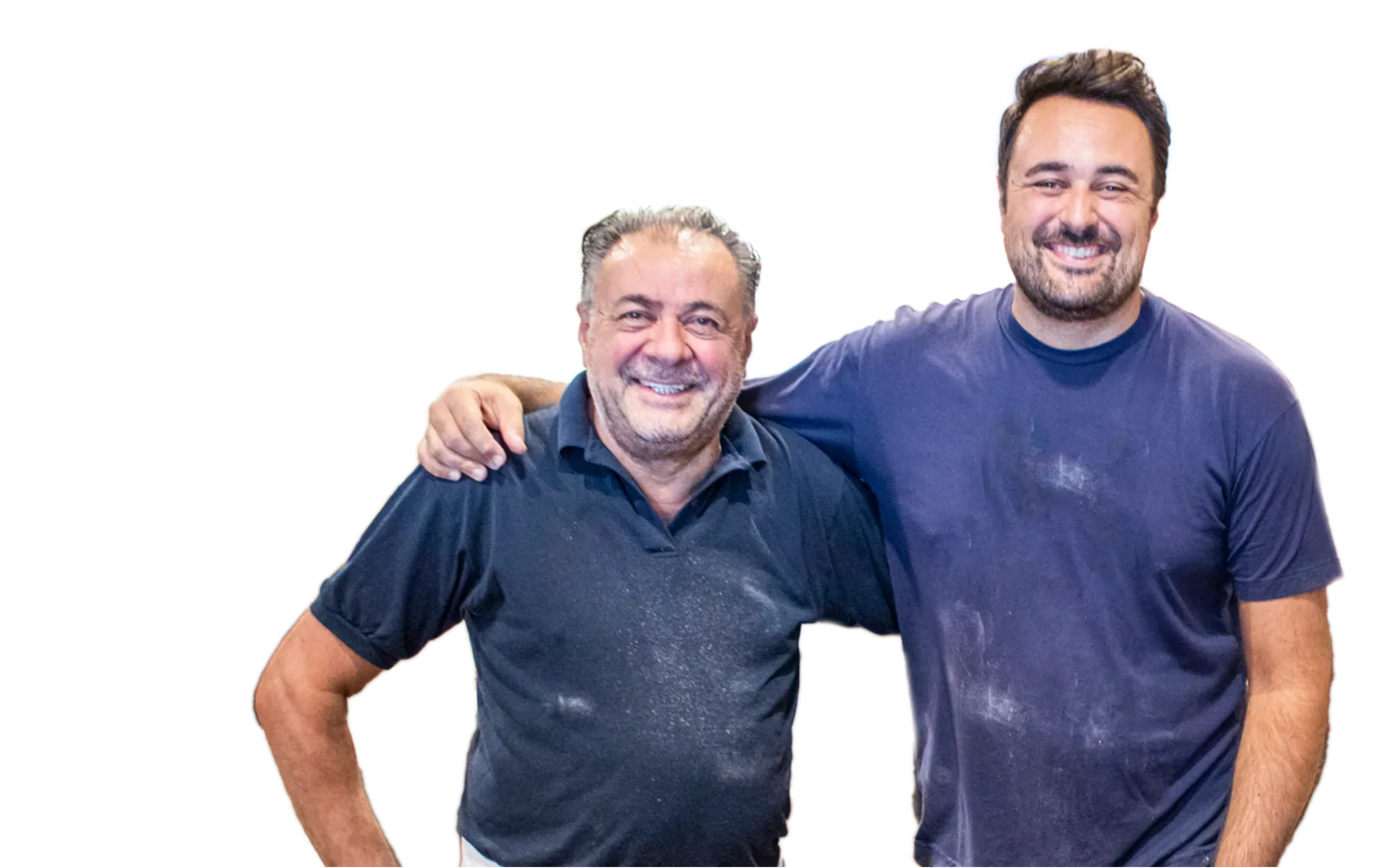 Two men posing for an image together.